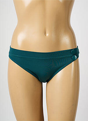 Bas de maillot de bain effet matière satinée culotte vert SIMONE PERELE femme