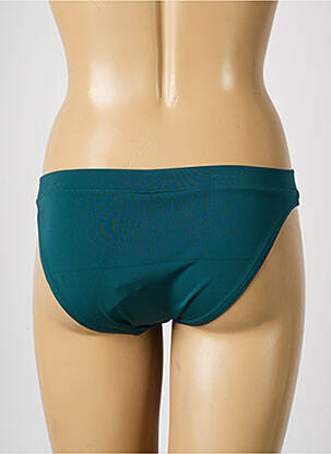 Bas de maillot de bain effet matière satinée culotte vert SIMONE PERELE femme