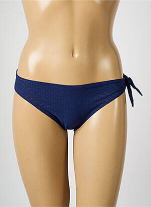 Bas de maillot de bain effet matière satinée culotte bleu SIMONE PERELE femme