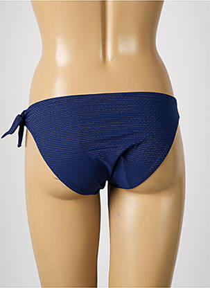 Bas de maillot de bain effet matière satinée culotte bleu SIMONE PERELE femme