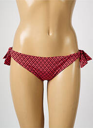 Bas de maillot de bain effet matière satinée bikini rouge SIMONE PERELE femme