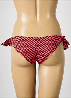 Bas de maillot de bain effet matière satinée bikini rouge SIMONE PERELE femme