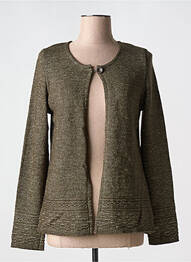 Gilet manches longues coupe cintrée vert GRIFFON femme