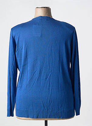 Gilet manches longues coupe cintrée bleu MINO MORA femme