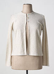 Gilet manches longues beige I.ODENA pour femme seconde vue