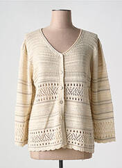 Gilet manches longues beige MINO MORA pour femme seconde vue