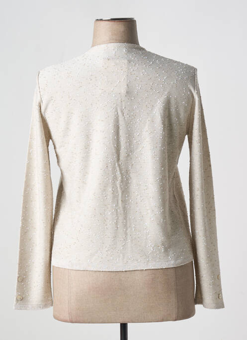 Gilet manches longues beige I.ODENA pour femme