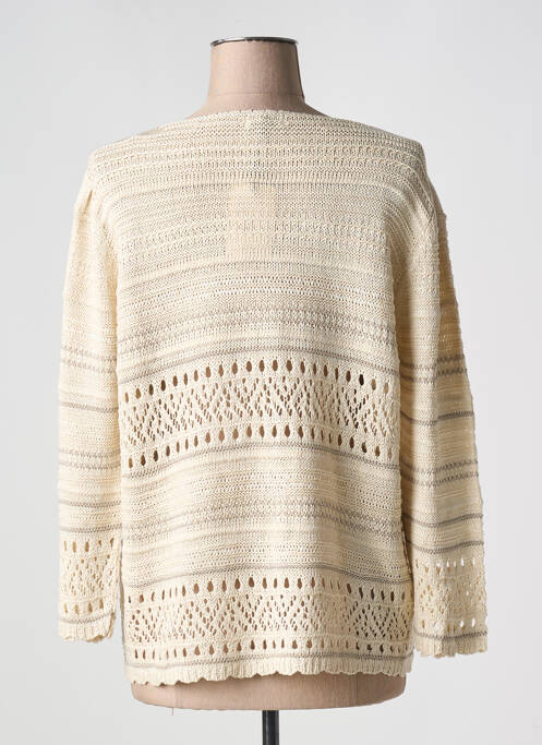 Gilet manches longues beige MINO MORA femme