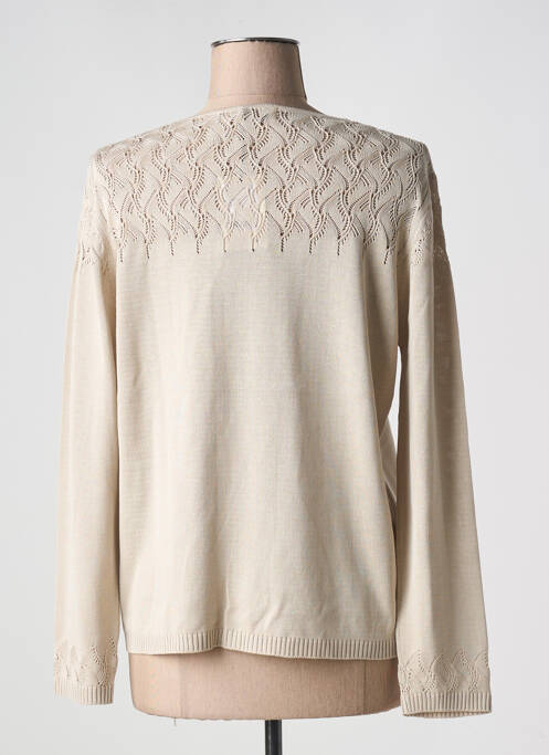 Gilet manches longues beige MINO MORA femme