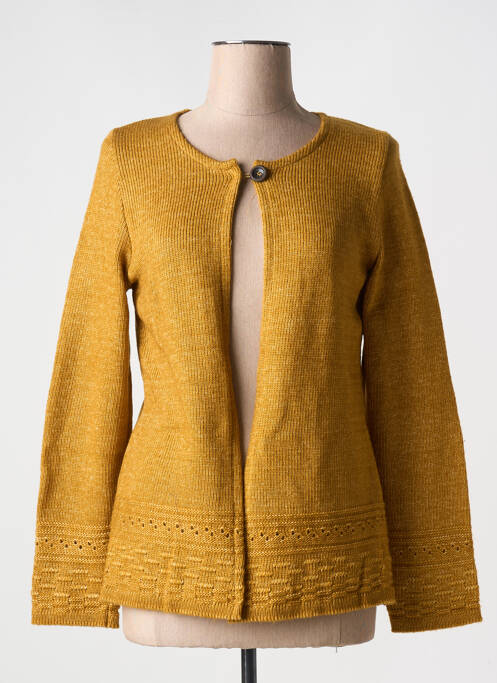 Gilet manches longues jaune GRIFFON pour femme