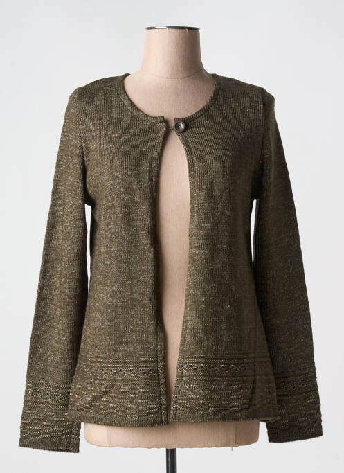 Gilet manches longues vert GRIFFON pour femme