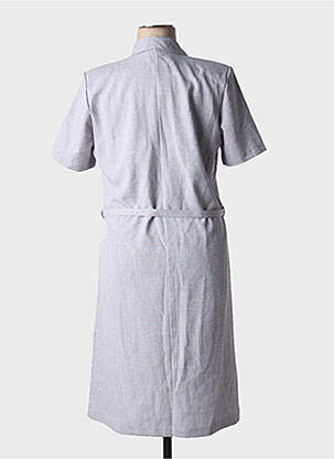 Robe mi-longue manches courtes manches courtes gris 20/20 femme