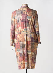 Robe mi-longue orange !OHO! pour femme seconde vue