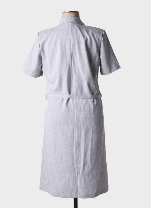 Robe mi-longue manches courtes manches courtes gris 20/20 femme
