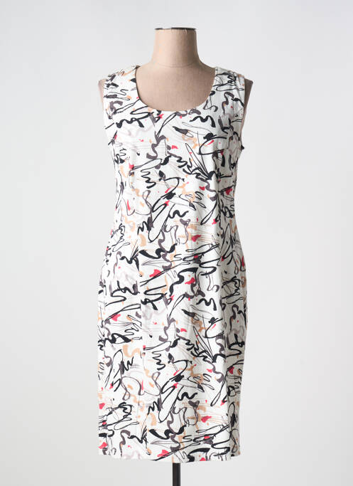 Robe mi-longue blanc GUY DUBOUIS pour femme