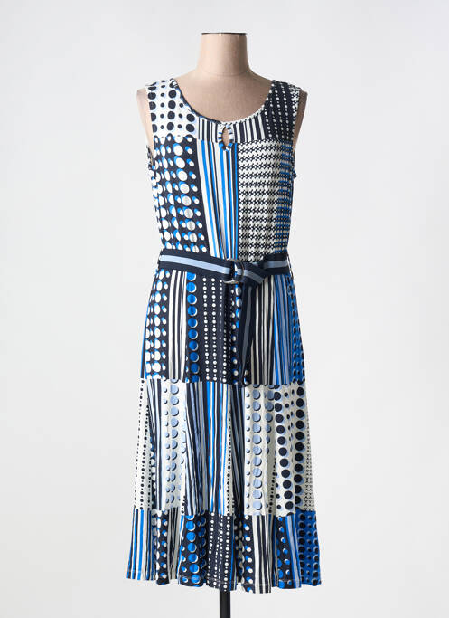 Robe mi-longue bleu CONCEPT K pour femme