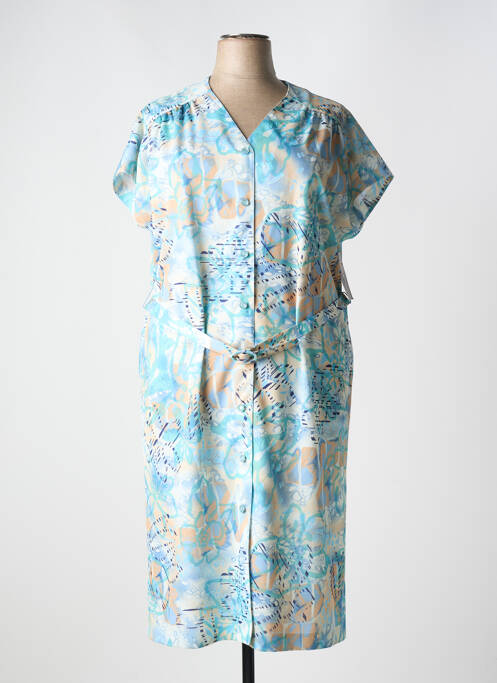 Robe mi-longue bleu GUY DUBOUIS pour femme