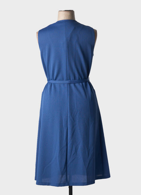 Robe mi-longue bleu MANADOUR pour femme