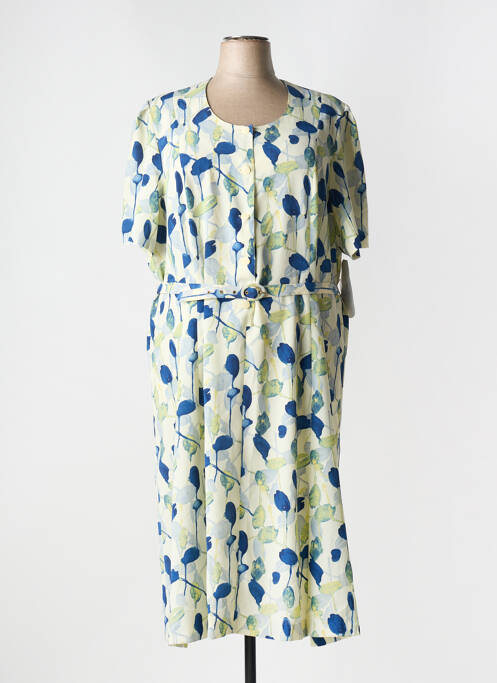 Robe mi-longue jaune GUY DUBOUIS pour femme