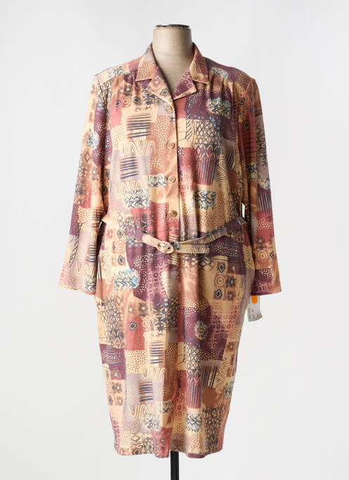 Robe mi-longue orange !OHO! pour femme