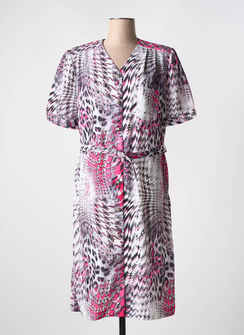 Robe mi-longue rose GUY DUBOUIS pour femme