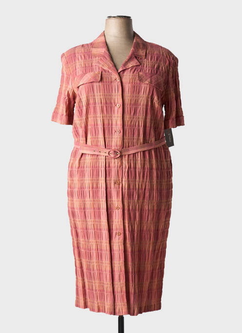 Robe mi-longue rose GUY DUBOUIS pour femme