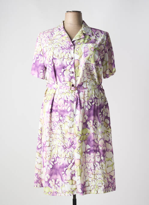 Robe mi-longue violet 20/20 pour femme