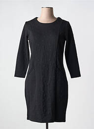 Robe courte manches 3/4 manches 3/4 noir CONCEPT K femme