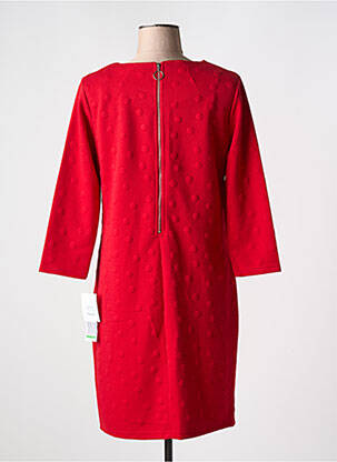 Robe courte manches 3/4 manches 3/4 rouge CONCEPT K femme