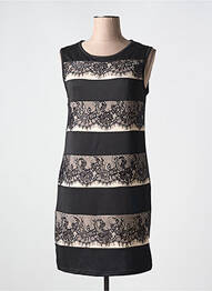 Robe mi-longue sans manche sans manche noir ROSE POMME femme