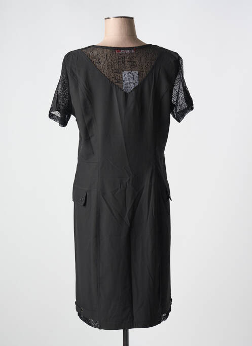 Robe mi-longue noir GRIFFON pour femme