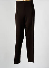 Legging stretch taille normale marron GUY DUBOUIS femme