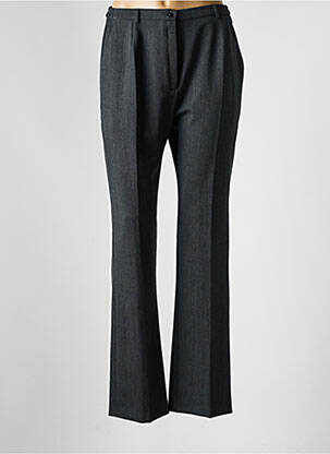 Pantalon droit taille à pinces taille haute gris GUY DUBOUIS femme