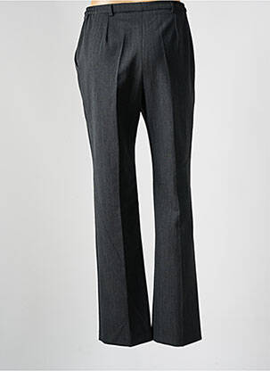 Pantalon droit taille à pinces taille haute gris GUY DUBOUIS femme