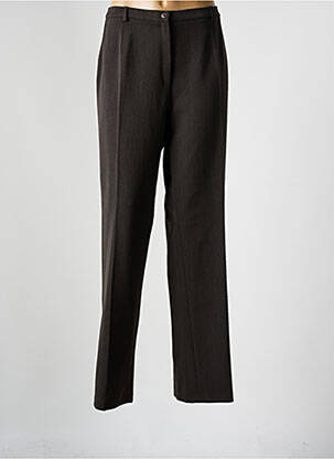 Pantalon droit taille élastique taille normale marron GUY DUI femme