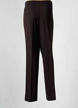 Pantalon droit taille élastique taille normale marron GUY DUBOUIS femme