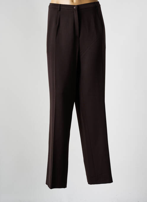 Pantalon droit marron GUY DUBOUIS pour femme