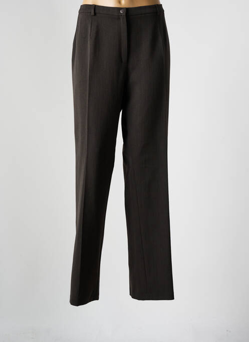 Pantalon droit marron GUY DUI pour femme
