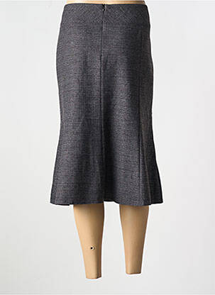 Jupe mi-longue coupe évasée gris GUY DUBOUIS femme