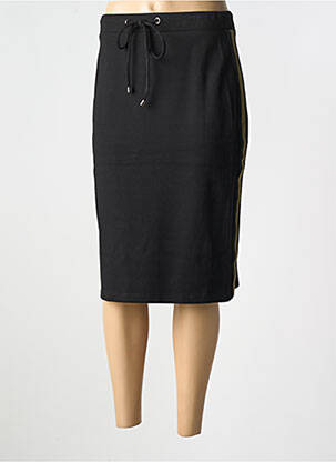 Jupe mi-longue coupe droite noir MERI & ESCA femme