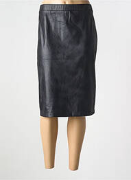 Jupe mi-longue coupe droite noir GRIFFON femme