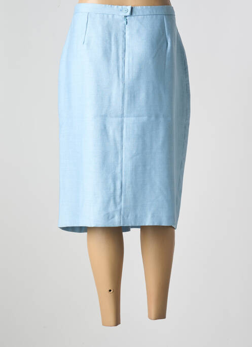Jupe mi-longue bleu GUY DUBOUIS pour femme