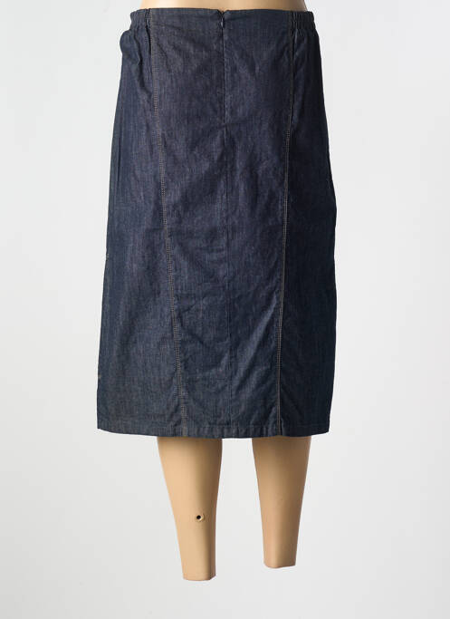 Jupe mi-longue bleu GUY DUBOUIS pour femme