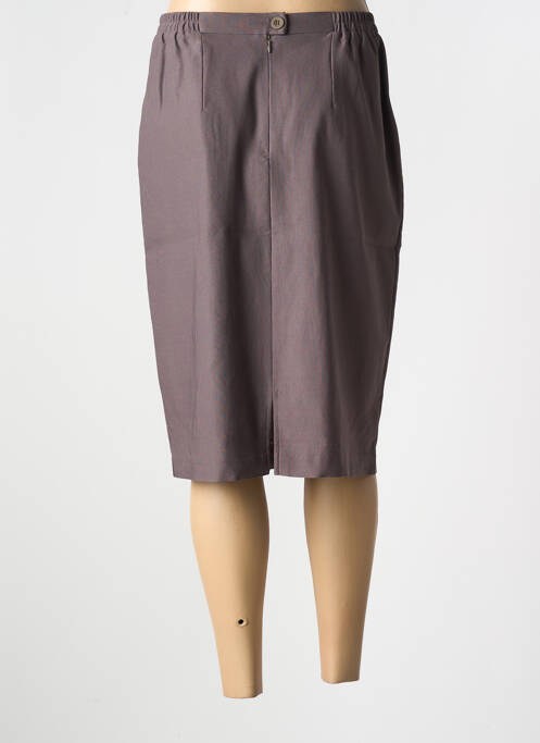 Jupe mi-longue gris GRIFFON pour femme