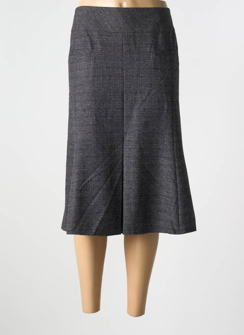 Jupe mi-longue gris GUY DUBOUIS pour femme