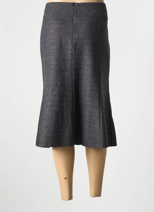 Jupe mi-longue gris GUY DUBOUIS pour femme