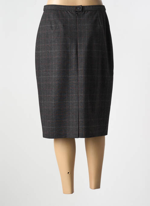 Jupe mi-longue gris GUY DUBOUIS pour femme