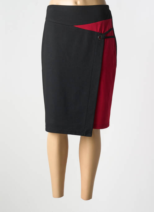 Jupe mi-longue noir GUY DUBOUIS pour femme