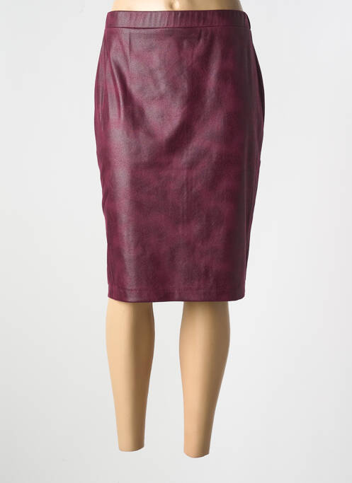 Jupe mi-longue violet GRIFFON femme