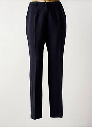Pantalon droit tissage crêpe taille haute noir GUY DUBOUIS femme